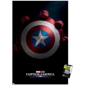 Trends International Marvel Captain America: Brave New World - Teaser One Sheet Unframed Wall Poster Prints - 1 of 4