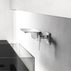ChicFurnit Bathroom Sink Faucet Waterfall Design Wall Mount for Space Saving Style, Silver, 16.42"*11.65"*5.67" - 2 of 4