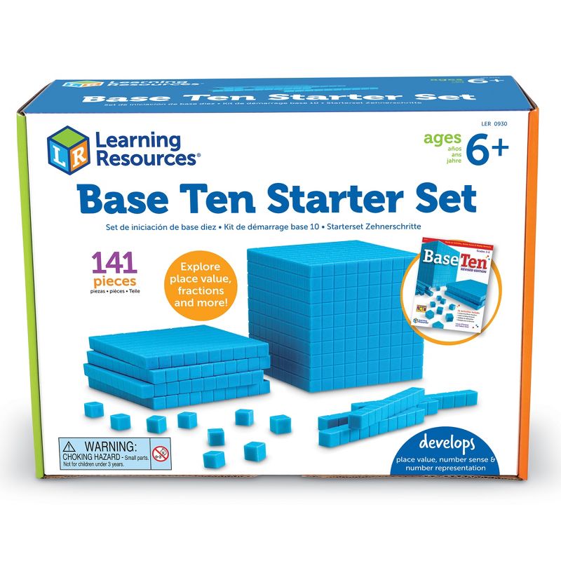 Learning Resources Plastic Base Ten Starter Set, Ages 6+, 4 of 6