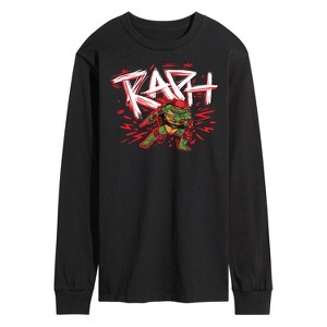 Men's - Teenage Mutant Ninja Turtles Mutant Mayhem - Sketch Raph Long Sleeve Graphic T-Shirt - 1 of 3