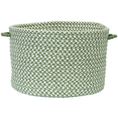 Colonial Mills Outdoor Houndstooth Tweed - Leaf Green 14"x14"x10"