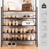 MaseiKar Hall Tree with Bench, Coat Rack with Shoe Storage, Shoe and Coat Rack, 5-Tier Entryway Shoe Storage, 5 Hooks, for 12-16 Pairs, Hallway, Foyer - 2 of 4