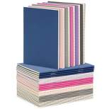 Paper Junkie 24-Pack Mini Composition Notebooks Bulk Set, Journal with 24 Lined Pages for Journaling, Writing, School Supplies, 6 Colors, 3.5 x 5 In