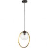 Artcraft Lighting Lugano 1 - Light Pendant in  Black/Vintage Brass - 2 of 4