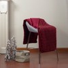 Northlight Burgundy Red Ultra Plush Faux Fur Throw Blanket 55" x 63" - 2 of 4