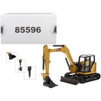 CAT Caterpillar 308 CR Next Gen. Mini Hydraulic Excavator with Work Tools & Operator "High Line" 1/50 by Diecast Masters