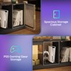 Bestier 71 Inch LED TV Stand with Adjustable Shelves - 3 of 4