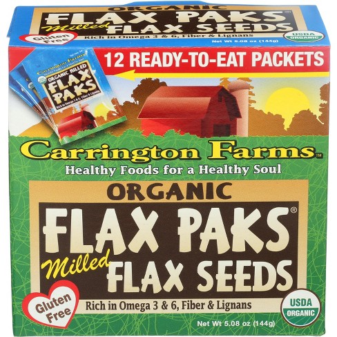 Carrington Farms Milled Flax Seeds - Case of 6 - 12 pk/2.36 oz - image 1 of 4