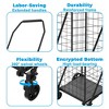 NAYSAYE Foldable Utility Dolly Grocery Cart with Shelf and Swivel Wheels for Easy Transport and Heavy Loads, Black, 19.5"*39"*9" - 4 of 4