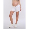 Women's Under the Belly  Cut Off Denim Maternity Short | Motherhood Maternity - 2 of 4