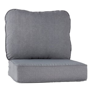 2-Piece Deep Seat Outdoor Cushion Set - 1 of 4