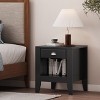 NicBex 2-Tier Nightstand Bedside End Table with Drawer Storage Shelf for Bedroom & Living Room - 4 of 4