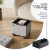 StorageBud Storage Ottoman for Bedroom End of Bed, Fabric Storage Bench, Large Storage Ottoman Bench, Entryway Bench with Storage - 2 of 4