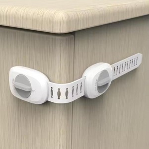 EMIRCEY Adjustable Plastic Cabinet Latch Lock Child-Proof Safety Lock for Baby Drawer & Door 3M Adhesive Tape Multi-Use - 1 of 1