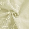 Dainty Home Stella 3D Floral Chenille Embroidered Linen Textured Shower Curtain - 4 of 4