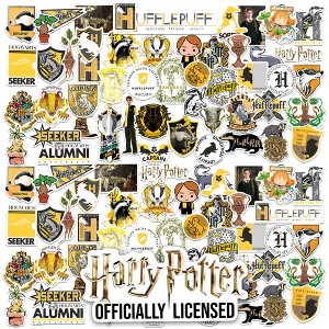 Harry Potter Hufflepuff Theme Vinyl Large Deluxe Stickers Variety Pack - 1 of 4