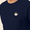 Dalix Cappuccino Embroidered Fleece Crewneck Long Sleeve Sweatshirt Mens - 4 of 4