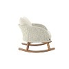 Maliang Wicker Rocking Chair with Soft Polyester Cushions and Durable Wooden Frame, Perfect for Patio, Balcony, or Living Room - 3 of 4