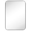 TEHOME Rounded Rectangular Metal Framed Recessed Bathroom Medicine Cabinet with Mirror - 2 of 4