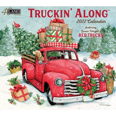 2022 Wall Calendar 12 Month 13.4"x24" Truckin' Along - Lang