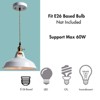 CLAXY Industrial Modern Pendant Light Kitchen Island White Barn - 4 of 4