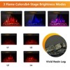 Gymax Electric Fireplace Recessed 900/1350W Fireplace Heater with Adjustable Temperature Timer Function - 4 of 4