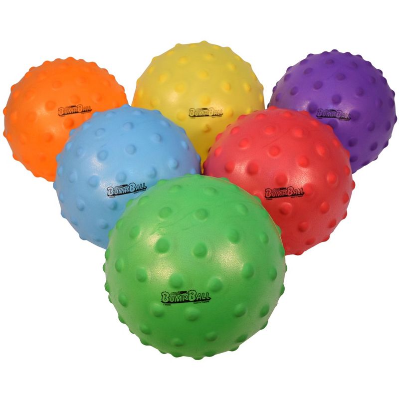 Sportime Small SloMo BumpBalls, 4 Inches, Assorted Colors, Set of 6, 1 of 2