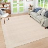 Acekool Washable Rug, Modern Abstract Non Slip Low Pile Soft Indoor Carpet for Living Room Bedroom Playroom, Stain Resistant - 2 of 4