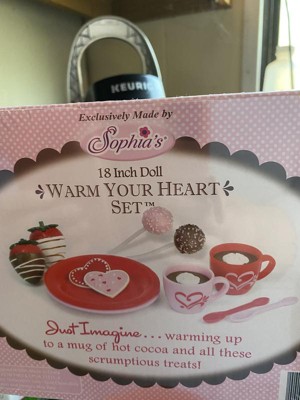 Sophia's - 18 Doll - Warm Your Heart Hot Cocoa & Sweets Set - Light Pink