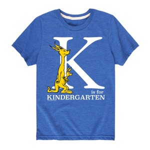 Boys' - Dr. Seuss - K Is For Kindergarten Kangaroo Short Sleeve Graphic T-Shirt - 1 of 4