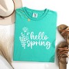 Simply Sage Market Hello Spring Flowers Garment Dyed Tee - 2 of 4