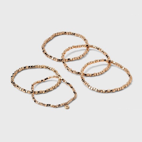 Paperclip Chain Bracelet Set 3pc - A New Day™ Gold : Target