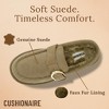 CUSHIONAIRE Origin Genuine Suede Mule Clogs for Women, Cozy Slip-On Moc Toe Loafer with Buckle and Faux Fur Cushioned Footbed - 3 of 4