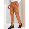 Lars Amadeus Men's Plaid Regular Fit Formal Business Dress Pants - 2 of 4