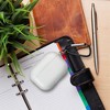 Insten Case Compatible with AirPods Pro - Translucent Matte Skin Cover with Keychain, White - 2 of 4