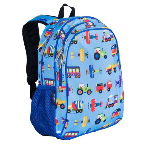 Wildkin 15-Inch Kids Backpack Elementary School Travel (Jurassic Dinosaurs  Blue)