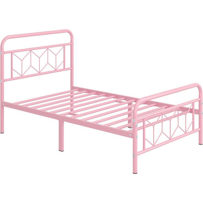 Yaheetech Vintage Metal Bed Frame with Headboard, 1 of 11