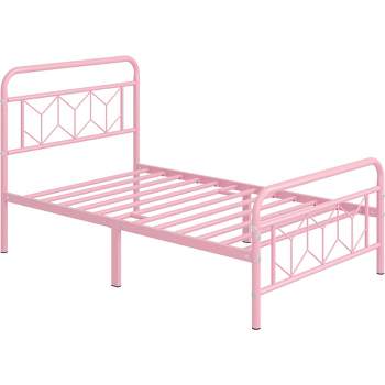 Yaheetech Vintage Metal Bed Frame with Headboard