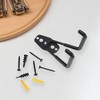 Unique Bargains Garage Storage Hooks with Screws Small Square Base Plate with Hook 4.4"x2.8"x2.6" 1 Pc - 2 of 4