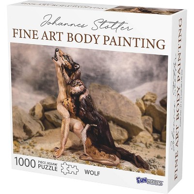 Funwares Johannes Stotter Wolf Body Art 1000 Piece Jigsaw Puzzle