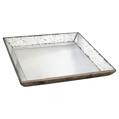 mirrored serving trays with handles
