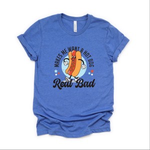 Simply Sage Market Me Wants A Hot Dog Real Bad Cartoon Short Sleeve Tee - 1 of 4
