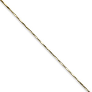 Black Bow Jewelry 0.5mm, 10k Yellow Gold, Box Chain Necklace - 1 of 4