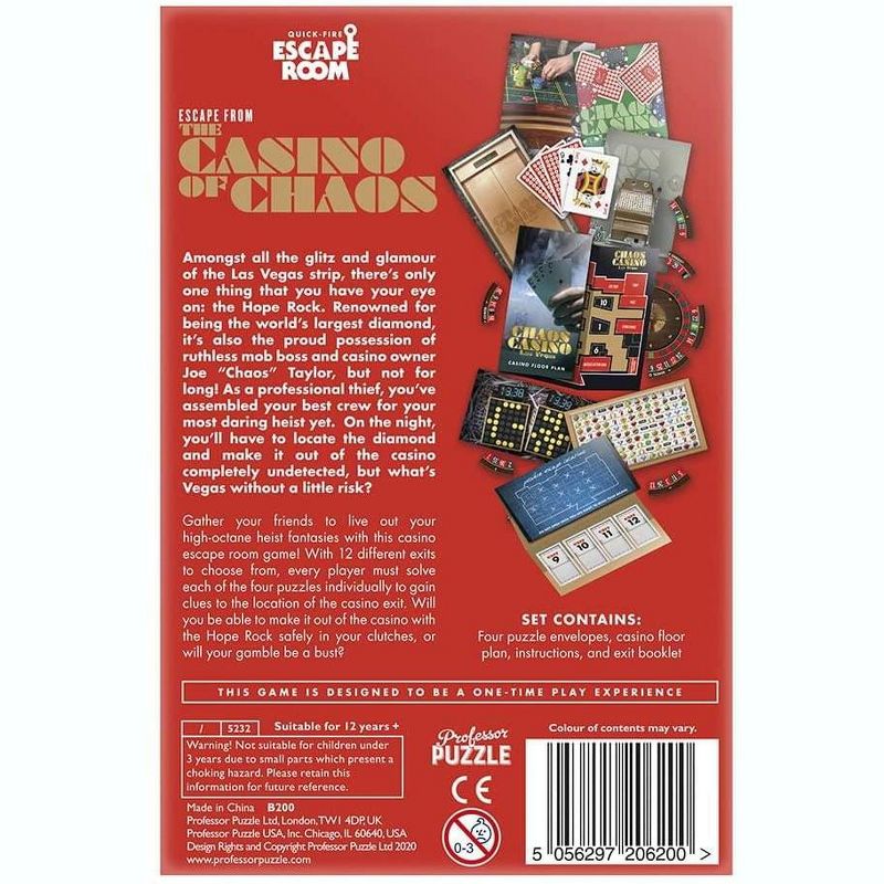 Professor Puzzle USA, Inc. Escape From The Casino of Chaos | Escape Room Game, 4 of 5