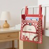 Anna-Kaci Hanging Storage Bag with Playful House Print and Snap-On Straps 15.5x12in - 2 of 3