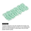 Unique Bargains Mini Wedding and Party Decoration Artificial Rose Flower Heads 144 Pcs Light Green - 4 of 4