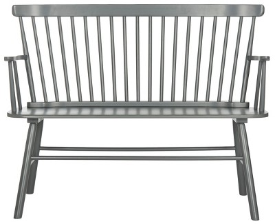 Modern Addison 48'' Gray Spindleback Stationary Settee