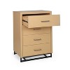 Industrial Modern 4-Drawer Dresser closet Chest Storage Cabinet living Room-Christopher Knight Home - 2 of 4