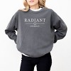 Simply Sage Market S.W.Smiley Embroidered Radiant Smiley Outline Garment Dyed Sweatshirt - 3 of 4