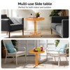 Karl Home |Patio Orange Steel Side Table - 4 of 4